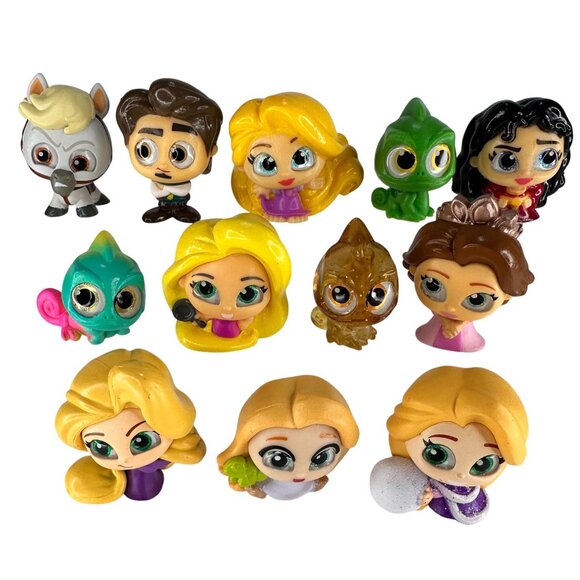 Disney Doorables Tangled Rapunzel Set Of‎ 12 Figurines Multi Series Flynn Pascal - Picture 2 of 16